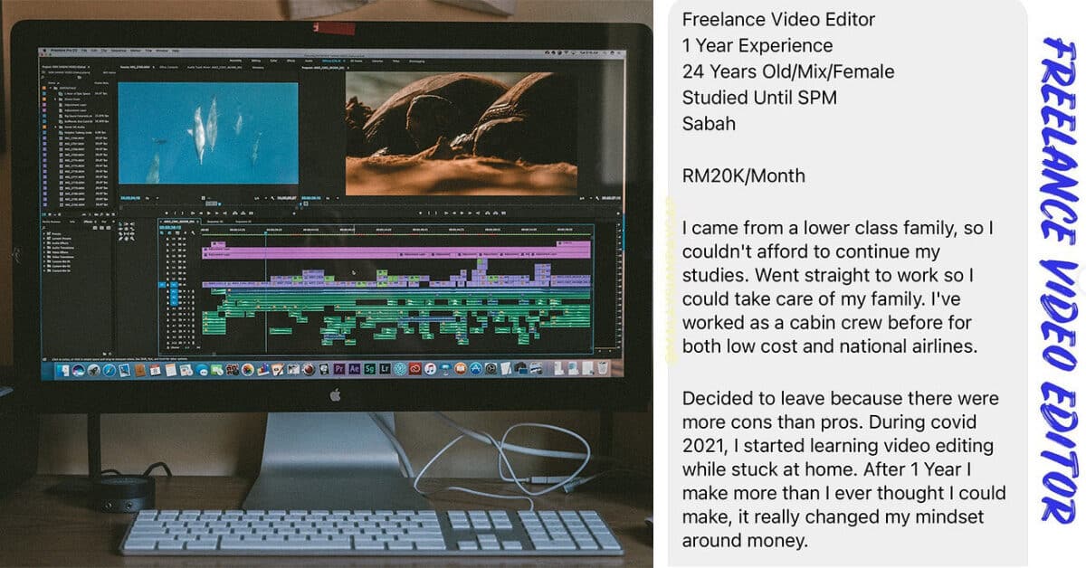 Belajar Sendiri Edit Video, Wanita Dari Sabah Ini Kini Dibayar RM20K Sebulan