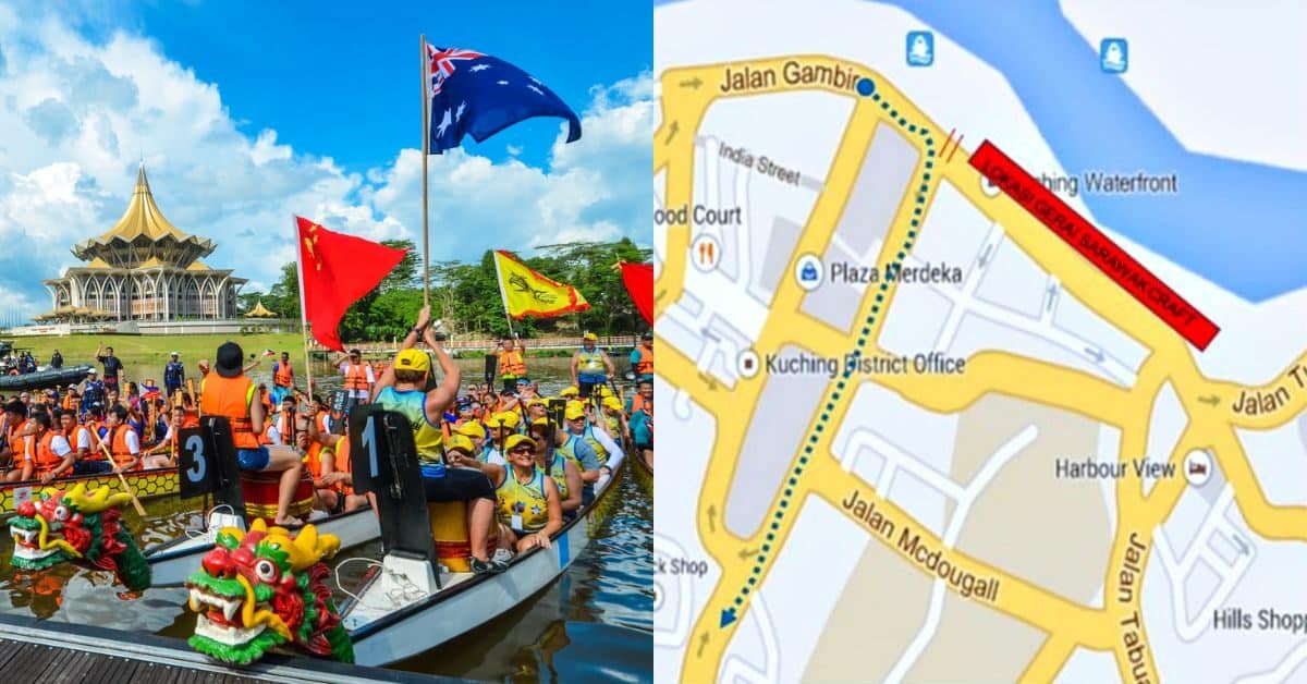 Penutupan Jalan Main Bazaar Bermula Malam Ini Hingga 7 November Sempena Persiapan Sarawak Regatta