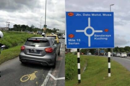 JPJ Saman Kenderaan Selamba Guna Laluan Motosikal Di Samarahan