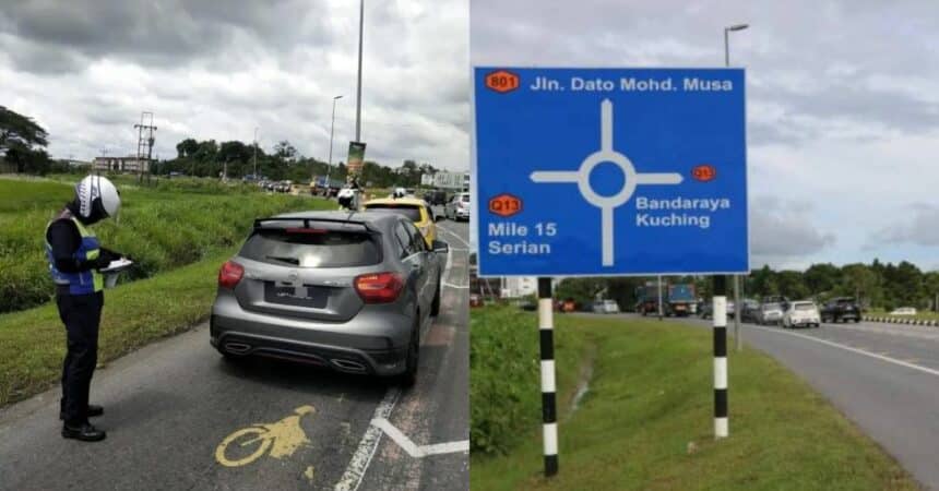 JPJ Saman Kenderaan Selamba Guna Laluan Motosikal Di Samarahan