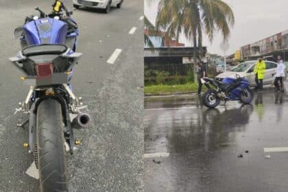 Penunggang Motosikal Maut Dilanggar Sebuah Lori Di Kuching