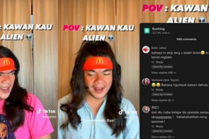[VIDEO] Ambil Order Guna Bahasa F, Tiktoker Kuching Ini Buat Netizen Geli Hati