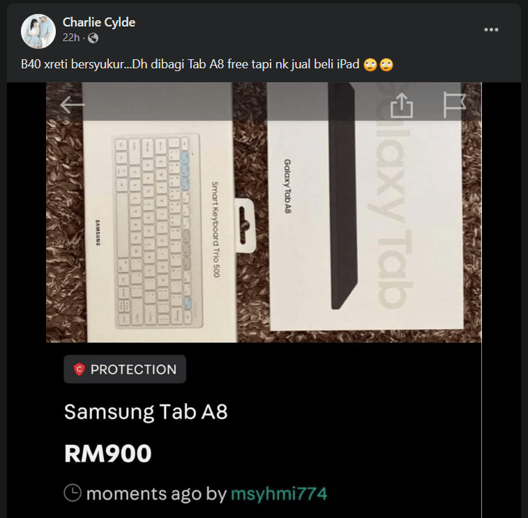 Sanggup Jual Tab Peranti Siswa Semata Untuk Beli Ipad, Pelajar Ini Dikecam Ramai