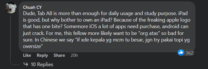 Sanggup Jual Tab Peranti Siswa Semata Untuk Beli Ipad, Pelajar Ini Dikecam Ramai