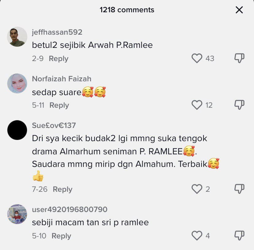 Suara Dan Muka Persis Arwah P.Ramlee, Video TikTok Lelaki Sabah Ini Buat Netizen Kagum