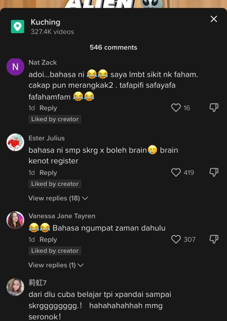 [VIDEO] Ambil Order Guna Bahasa F, Tiktoker Kuching Ini Buat Netizen Geli Hati
