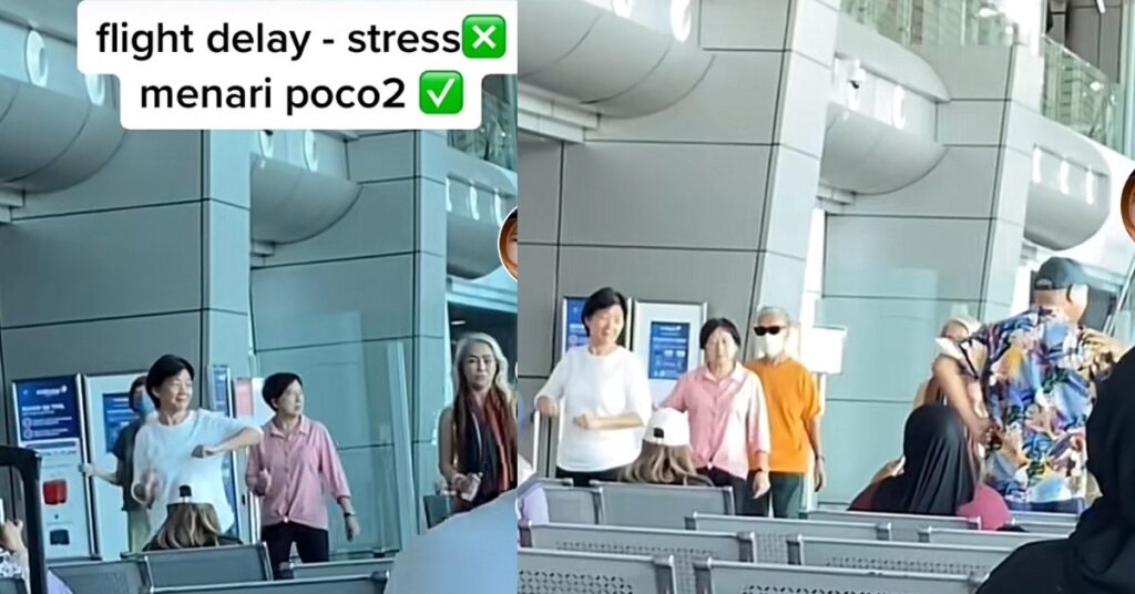 Pelancong Berpoco-poco Di Lapangan Terbang KK Gara-Gara Penerbangan Dilewatkan Buat Netizen Terhibur