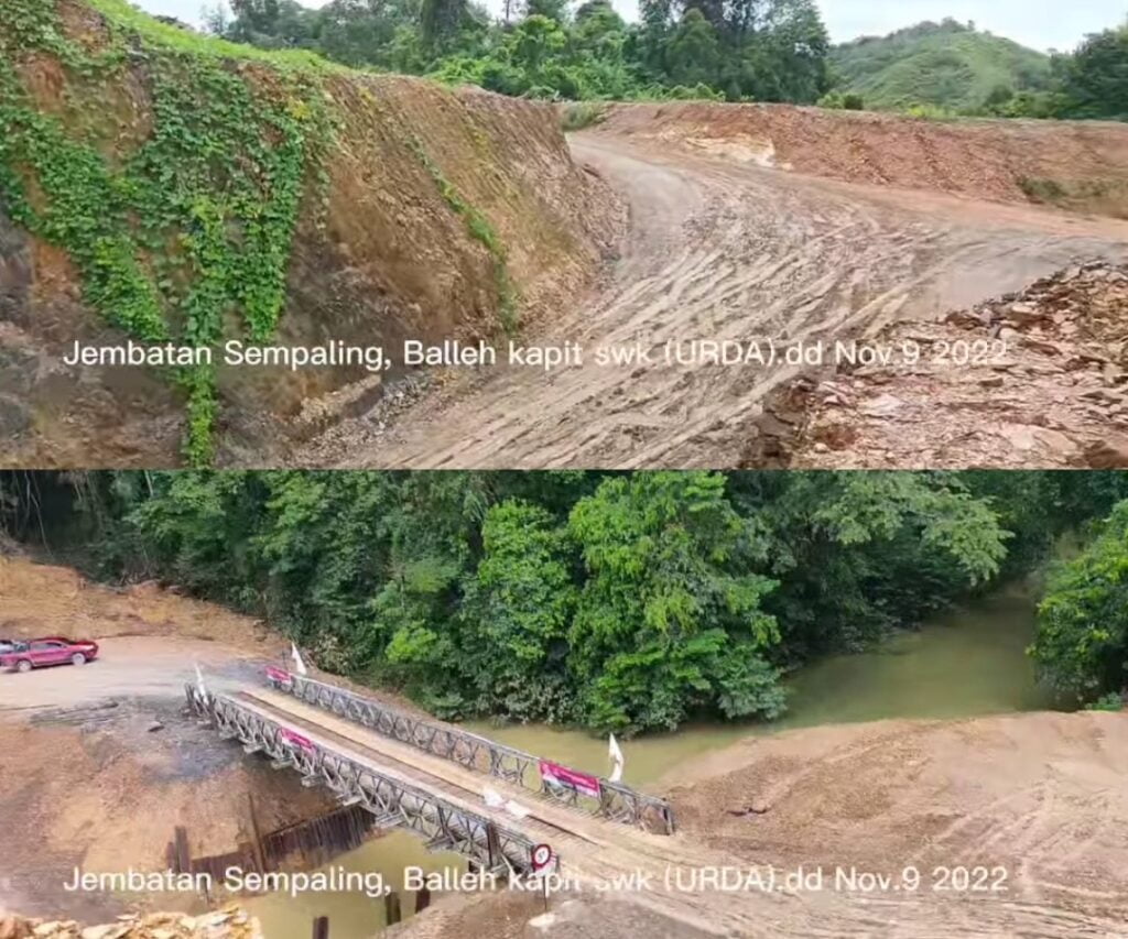 Curam Dan Mencemaskan, Jalan Menuju Ke Jambatan Sempaling, Kapit Undang Kegusaran Netizen