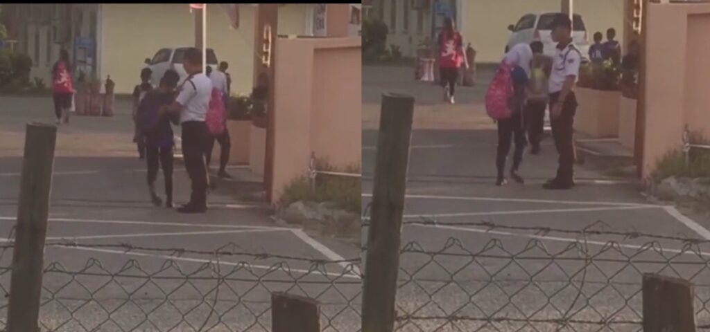 Video TikTok Pelajar Sekolah Di Keningau Menyantuni Pengawal Keselamatan Dapat Pujian Netizen