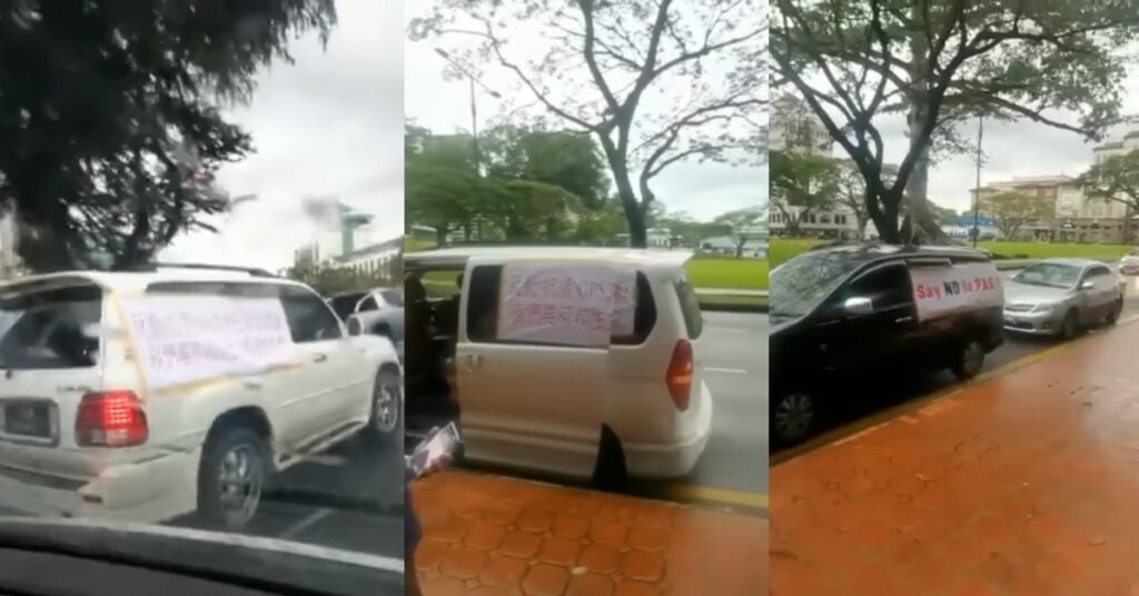 Tular Tindakan Sekumpulan Individu Di Kuching Berarak Demi Tolak PAS Masuk Sarawak