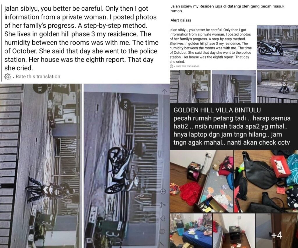 Tular Di Facebook, Rumah Sunyi Jadi Target Pecah Rumah Pada Siang Hari Di Bintulu