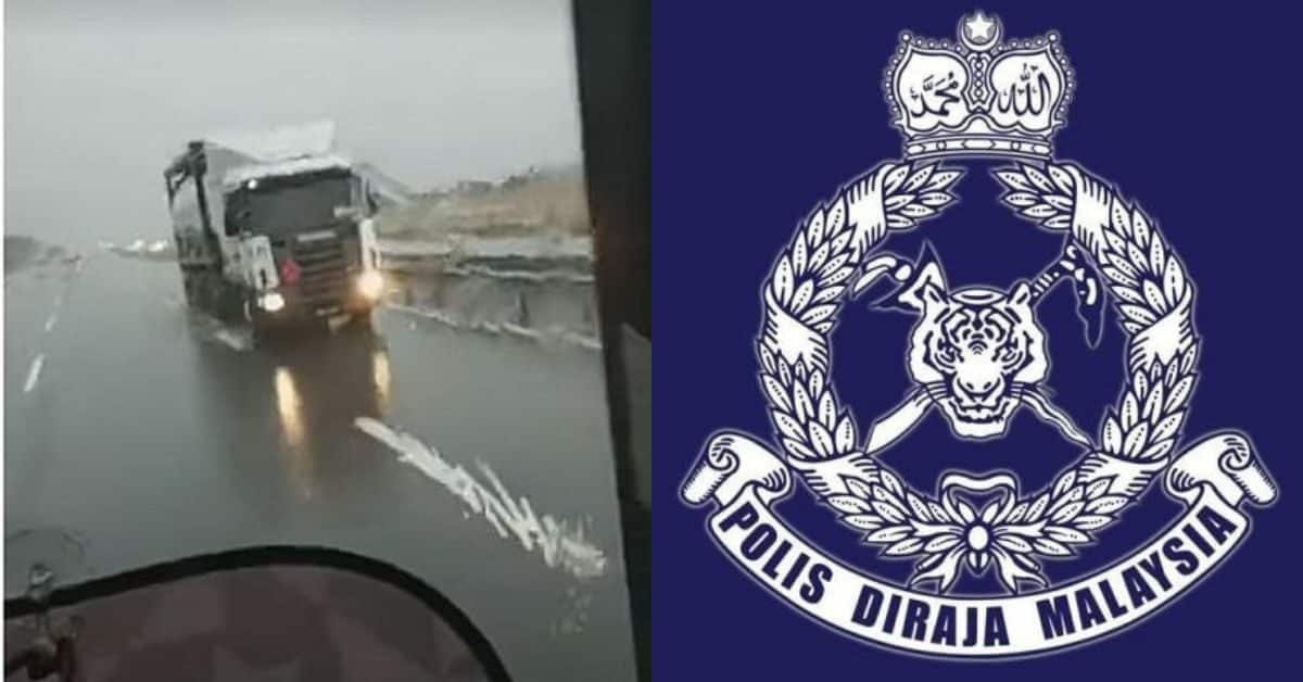 Takut Diperiksa Polis, Pemandu Lori Selamba Bawa Lori Lawan Arus Di Miri