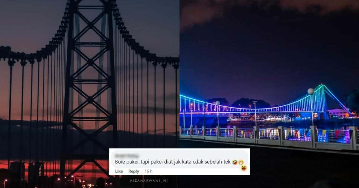 'Tergantung Sepi' Netizen Persoal Jambatan Gantung Satok Sunyi Tanpa Pengunjung