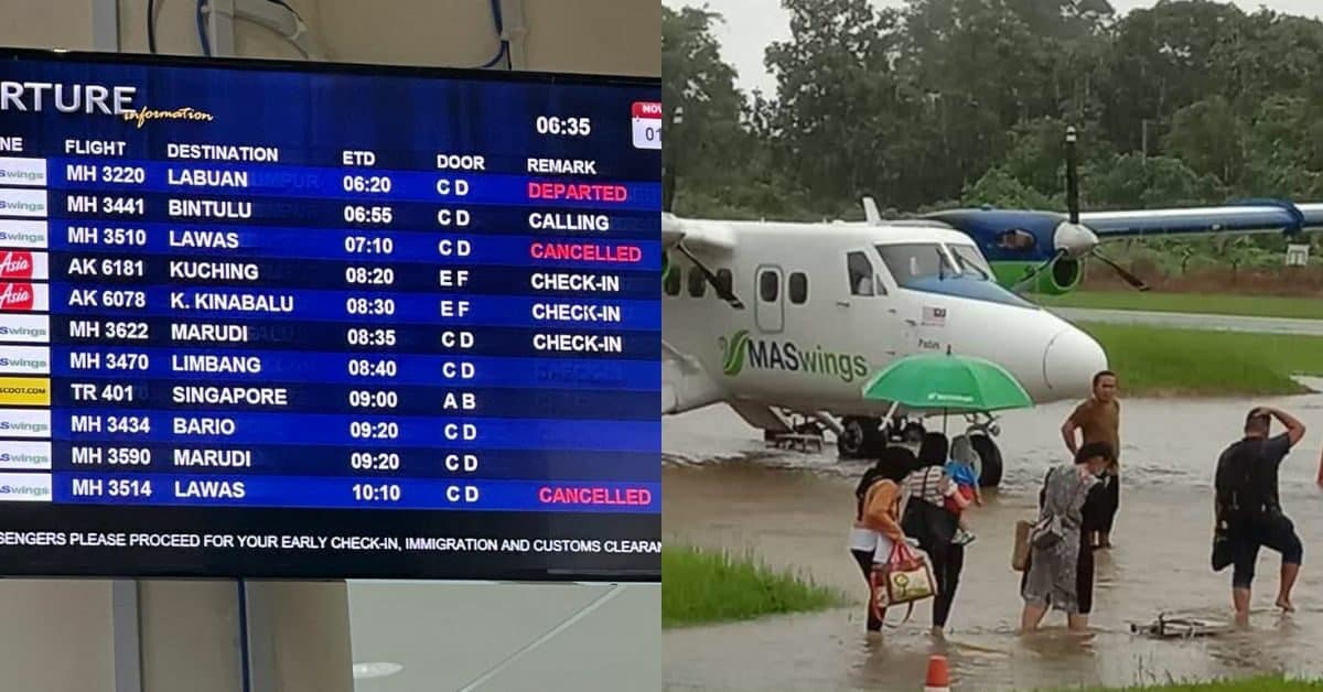 Lapangan Terbang Lawas Hentikan Operasi Sementara Akibat Banjir