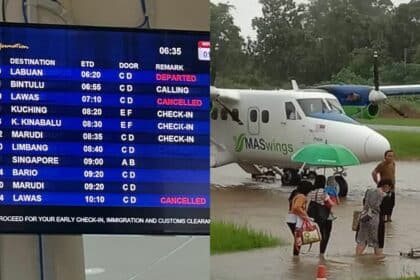 Lapangan Terbang Lawas Hentikan Operasi Sementara Akibat Banjir
