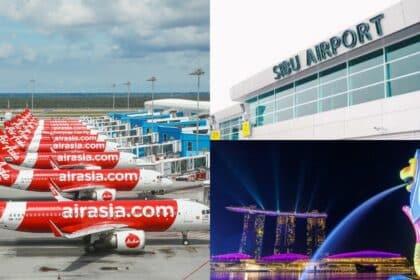 Tambang Serendah RM 99, Air Asia Lancar Penerbangan Terus Sibu-Singapura Mulai Esok