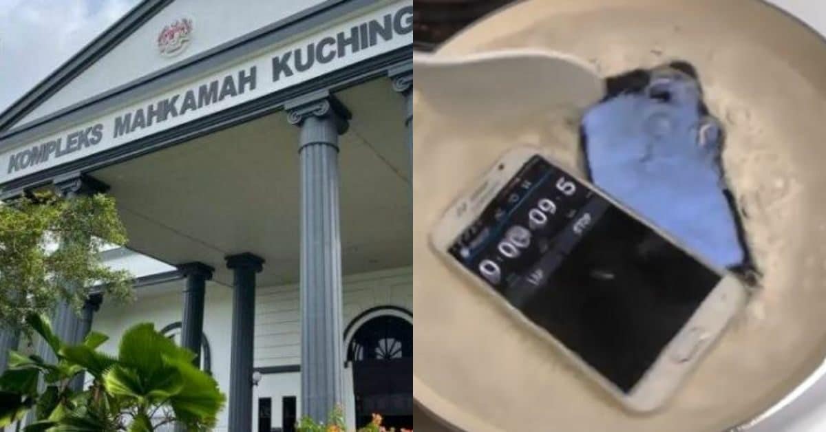 Selamba Rendam Telefon Rakan Dalam Air Panas, Lelaki Didenda RM 3 Ribu Di Kuching