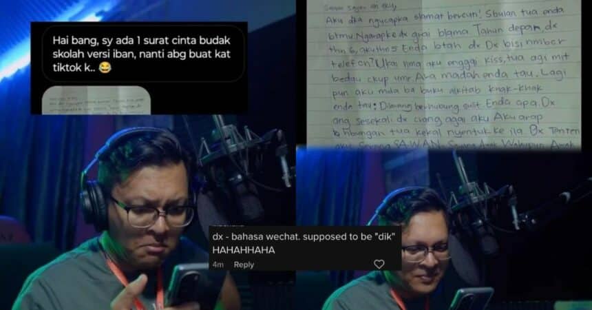 Romantik Bertukar Lucu, Gelagat Tiktoker 'Voiceover' Surat Cinta Bahasa Iban' Ini Cuit Hati Netizen