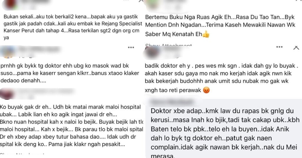 Tular Luahan Individu Dapat Layanan Doktor Biadap Di Daro, Enggan Terima Maaf Dan Tuntut Tindakan KKM