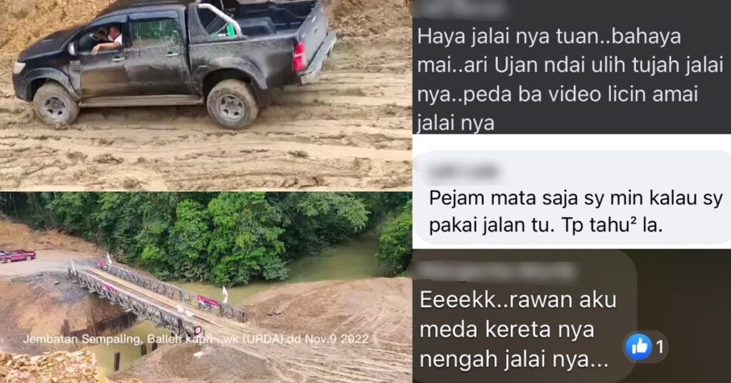 Curam Dan Mencemaskan, Jalan Menuju Ke Jambatan Sempaling, Kapit Undang Kegusaran Netizen