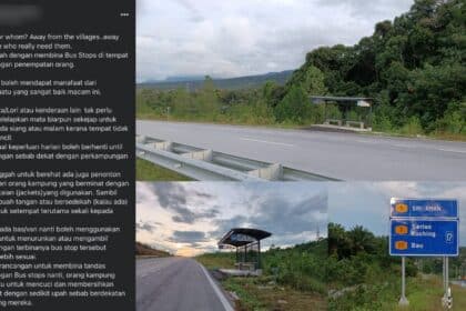 Pertikai Fungsi Perhentian Bas Di Jalan Sri Aman-Kuching, Individu Ini Pula Dikecam Netizen