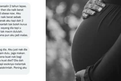Mengadu Isteri Naik Berat Badan Selepas Bersalin, Netizen Kecam Lelaki Ini