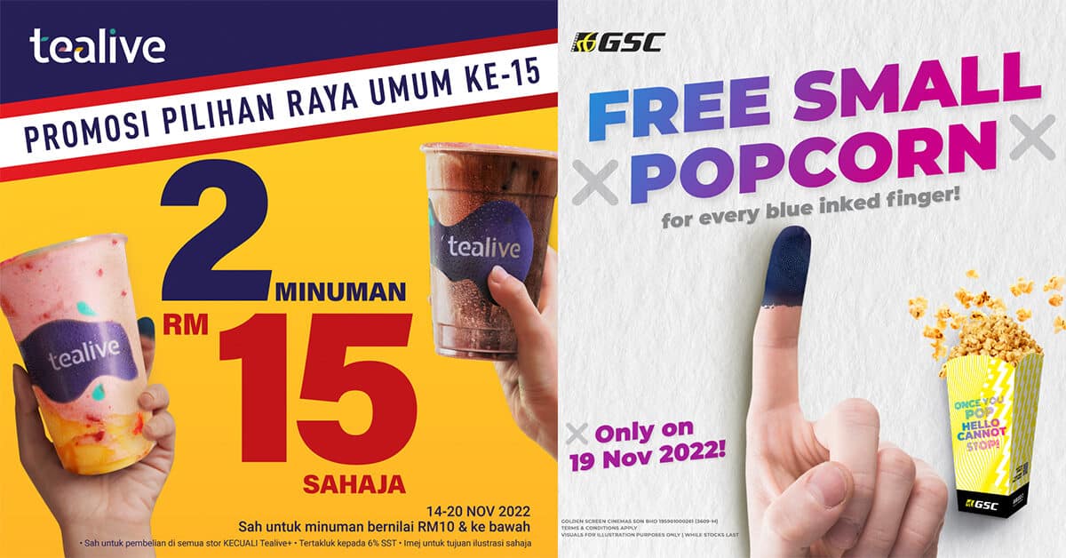 Pelbagai Promosi Kaw-Kaw, Ini Senarai Promosi Sempena PRU15
