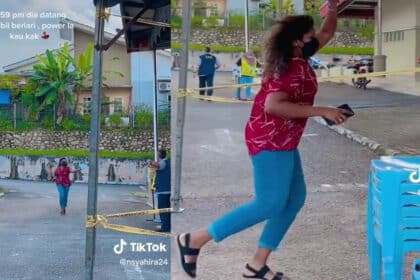 [VIDEO] Netizen Terhibur Lihat Wanita Ini Berlari Untuk Undi Kerana Tinggal Seminit