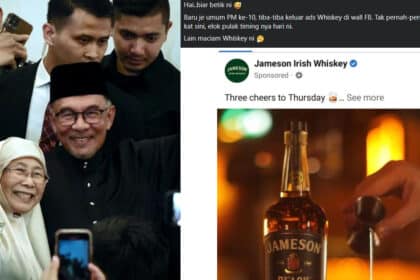 Dakwa Iklan Arak Muncul Di FB Selepas Pelantikan DSAI, Lelaki Ini Disekolahkan Netizen