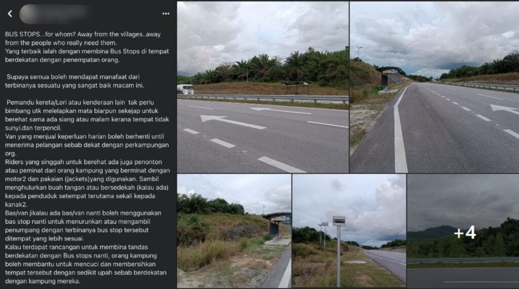 Pertikai Fungsi Perhentian Bas Di Jalan Sri Aman-Kuching, Individu Ini Pula Dikecam Netizen