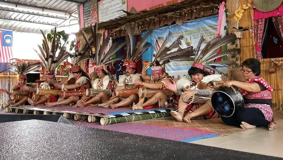 Kenali Gendang Pampat, Paluan Perang Seru Semangat Pahlawan Iban