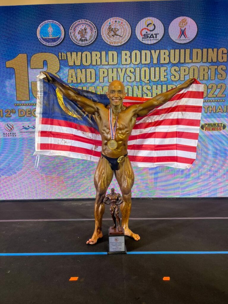 Jaguh Bina Badan Sarawak, Buda Dan Dr Malvern Unggul Rangkul Emas Di Bumi Thailand