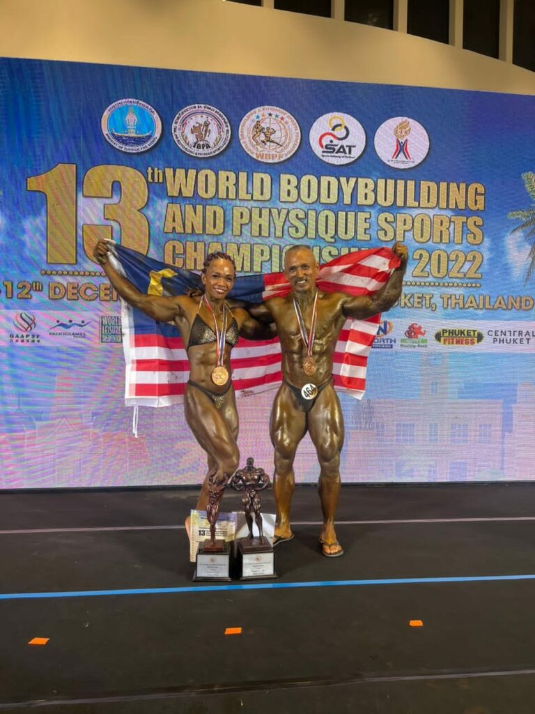 Jaguh Bina Badan Sarawak, Buda Dan Dr Malvern Unggul Rangkul Emas Di Bumi Thailand