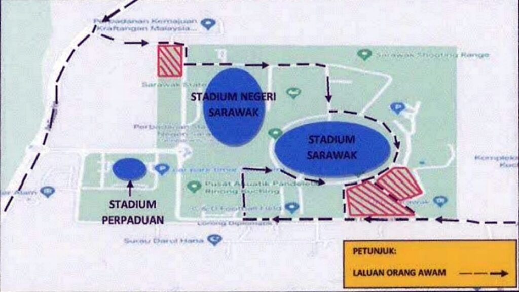 Ada Laluan Ditutup, Ini Saranan Laluan Untuk Ke Sambutan Tahun Baru Di Stadium Perpaduan Kelak