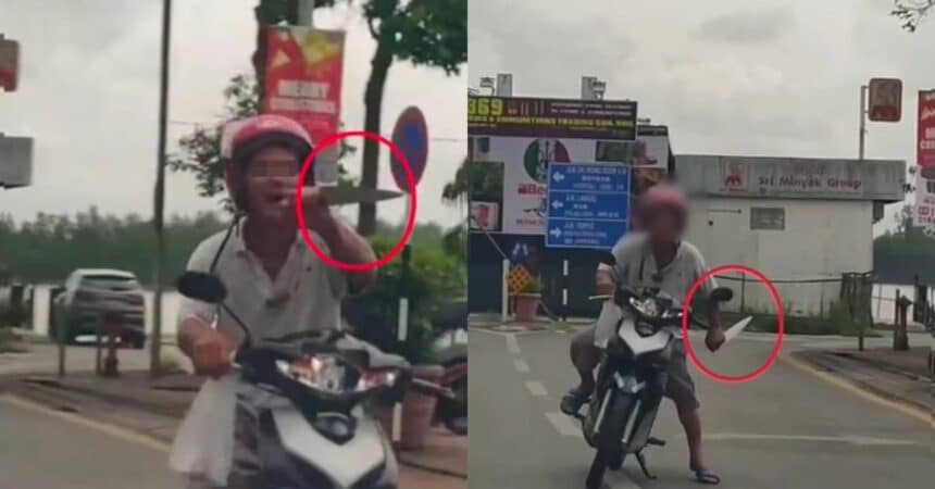 Mengamuk Sambil Hayun Pisau Di Tempat Awam, Polis Cekup Suspek Umur 50-an Di Sibu
