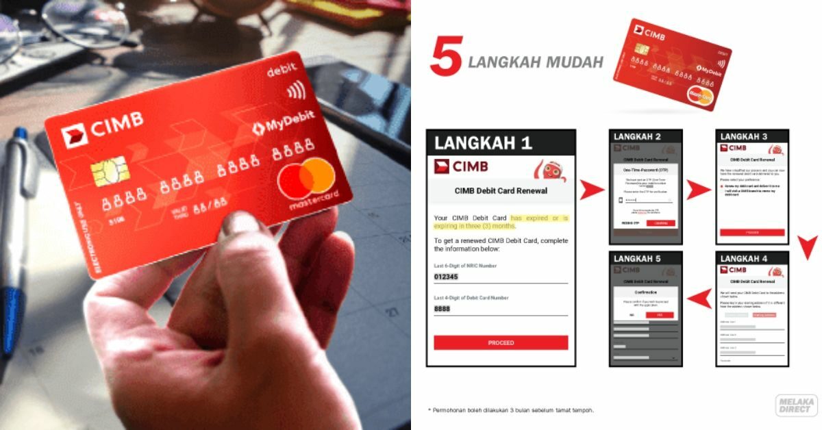 Tak Perlu Ke Bank, Ini Cara Tukar Kad CIMB Anda Secara Dalam Talian