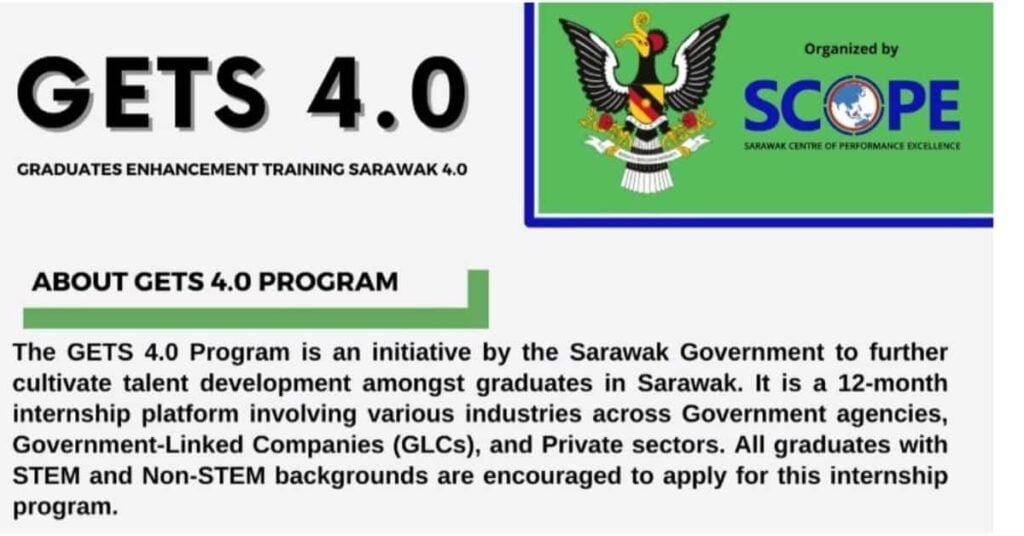 Berita Baik Untuk Anak Sarawak, Program GETS 4.0 Cohort 5 Mula Dibuka