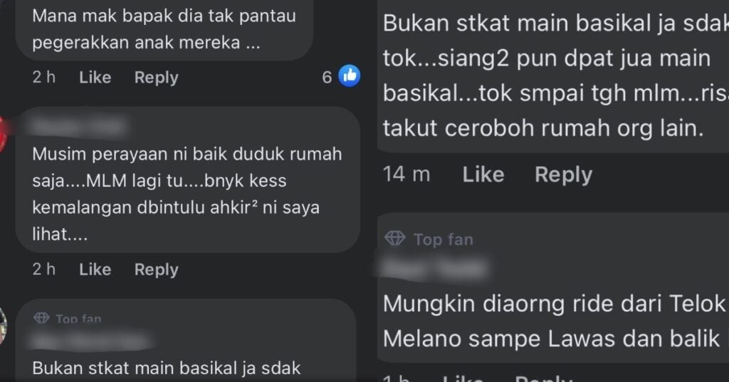 Tular Aksi Kanak-Kanak Berbasikal Tengah Malam Di Bintulu Persis ‘Basikal Lajak’ Buat Netizen Risau