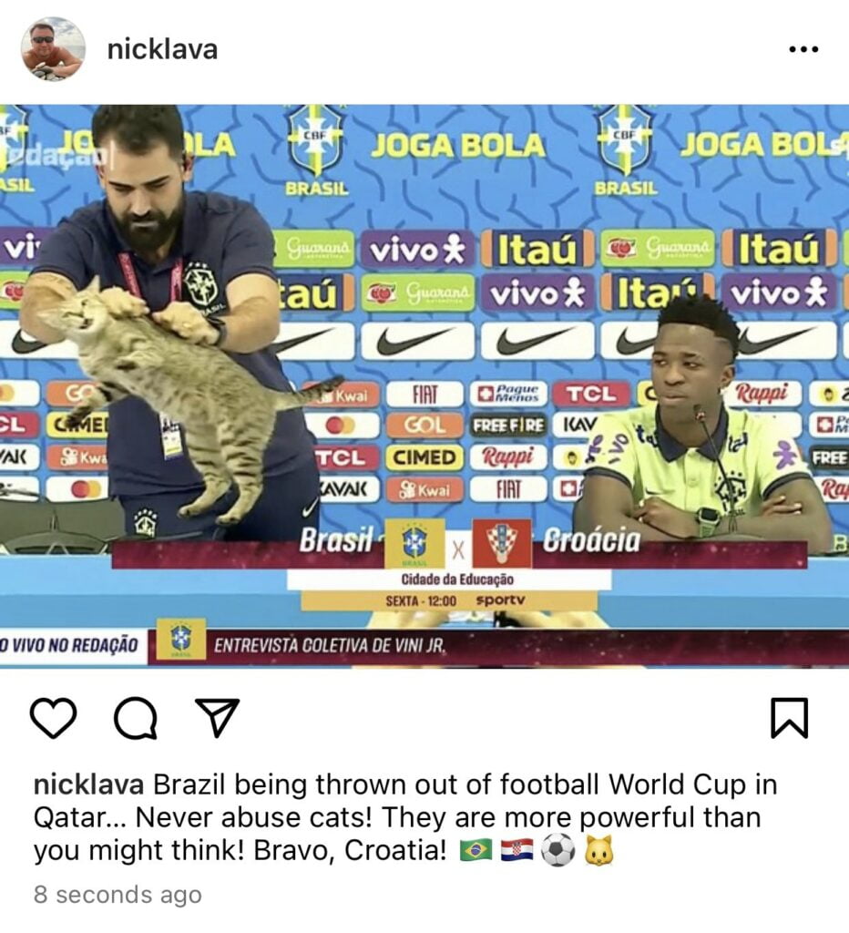 Ini Cerita Bagaimana Seekor Kucing Membuatkan Pasukan Bolasepak Brazil Menangis