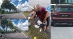 Kes Langgar Lari Warga Emas Di Kuching, Netizen Mohon Kerjasama Kesan Proton Wira Merah