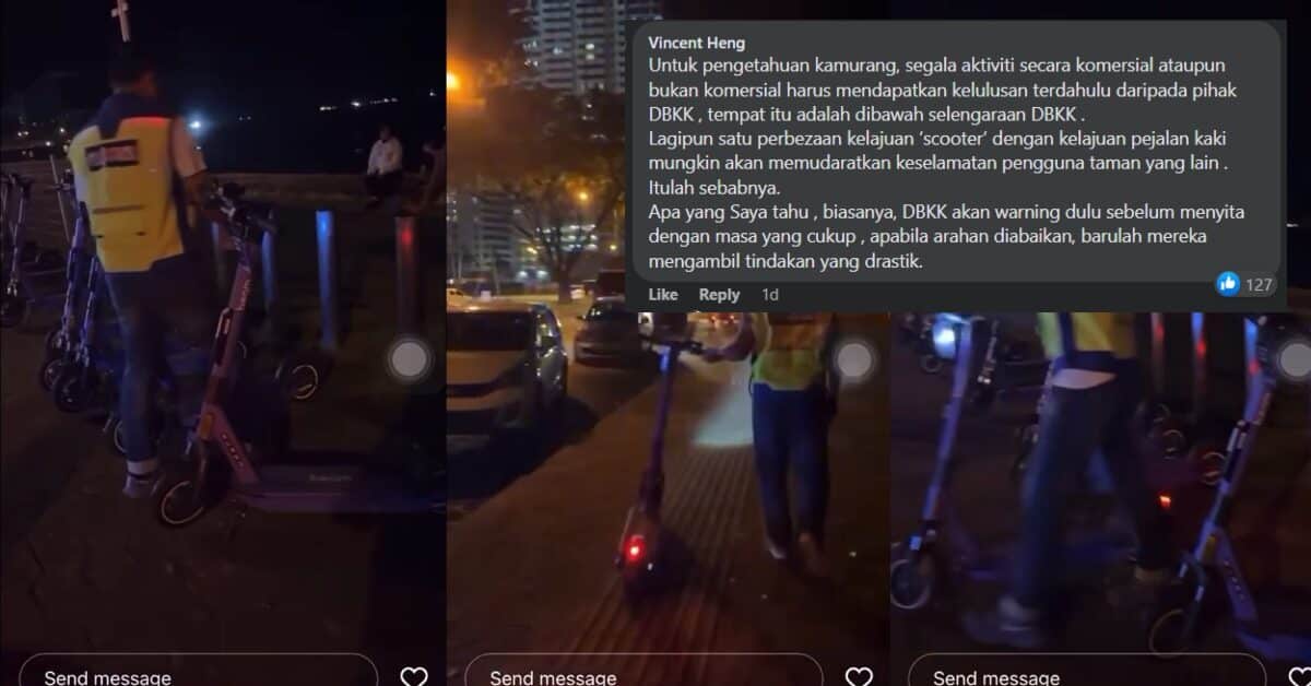 Netizen Berpendapat Beam Tidak Ada Permit, E-Skuter Di Kota Kinabalu Kena 'Angkut'