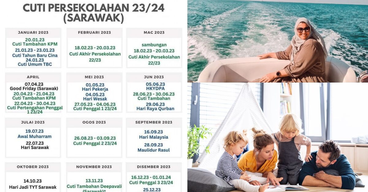 Rancang Cuti Anda, Berikut Adalah Tarikh Lengkap Cuti Persekolahan 2023/2024 Di Sarawak