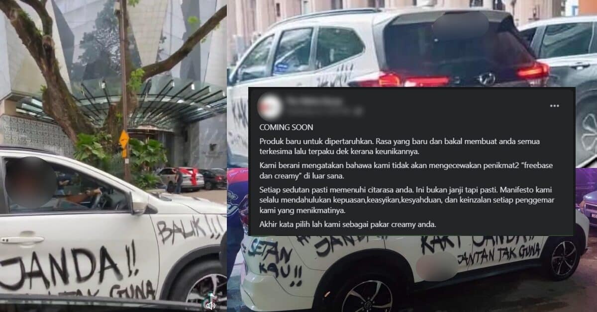 Tular Kenderaan Diconteng Sangkakan Suami Gila Janda, Rupanya Marketing Vape Jenama Tempatan