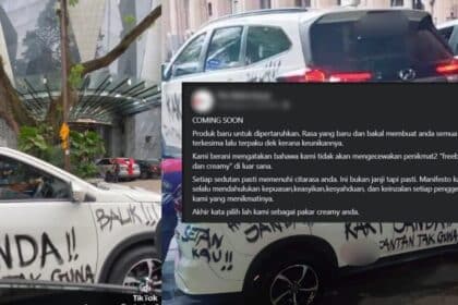 Tular Kenderaan Diconteng Sangkakan Suami Gila Janda, Rupanya Marketing Vape Jenama Tempatan