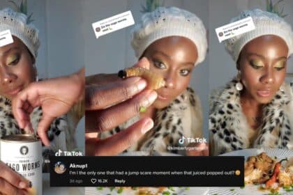 Suka Akan Tekstur Ulat Mulong, Tiktok Wanita Dari US Ini Tarik Perhatian Netizen Borneo
