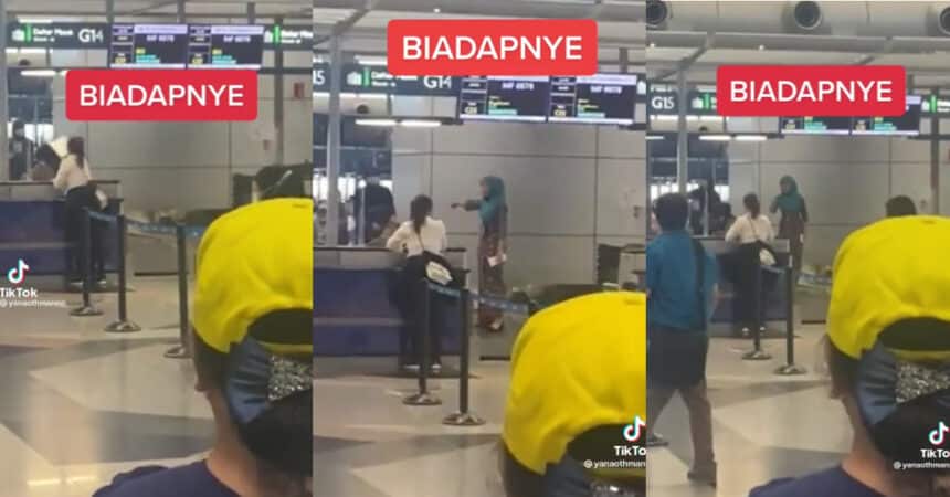 'Karen' Mengamuk Hempas Barang Di KLIA2, Tindakan Wanita Ini Mempertahankan Staff Cedera Dapat Pujian
