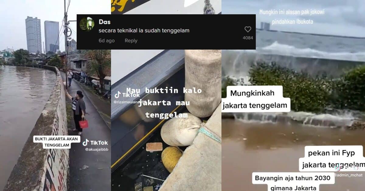 [VIDEO] Jadi Kerisauan Penduduk, Netizen Kongsi Video Paras Air Lebih Tinggi Dari Darat Di Jakarta