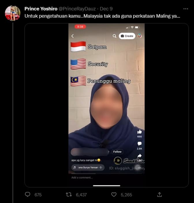 Didakwa Sengaja Perlekeh Bahasa Malaysia Di Tiktok, Wanita Dari Indo Ini Dikecam Hebat Netizen