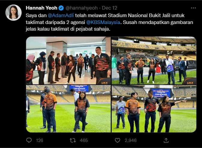 Imaginasi Tinggi Netizen, Ini Kompilasi Meme Lucu Lawatan Kerja YB Hannah Yeoh dan Adam Adli