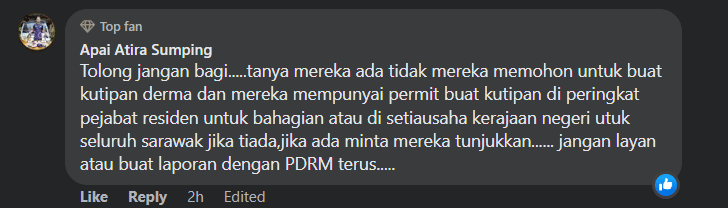 'Penunggang Agama' Ambil Kesempatan Minta Derma Di Sarawak, Netizen Diminta Berwaspada